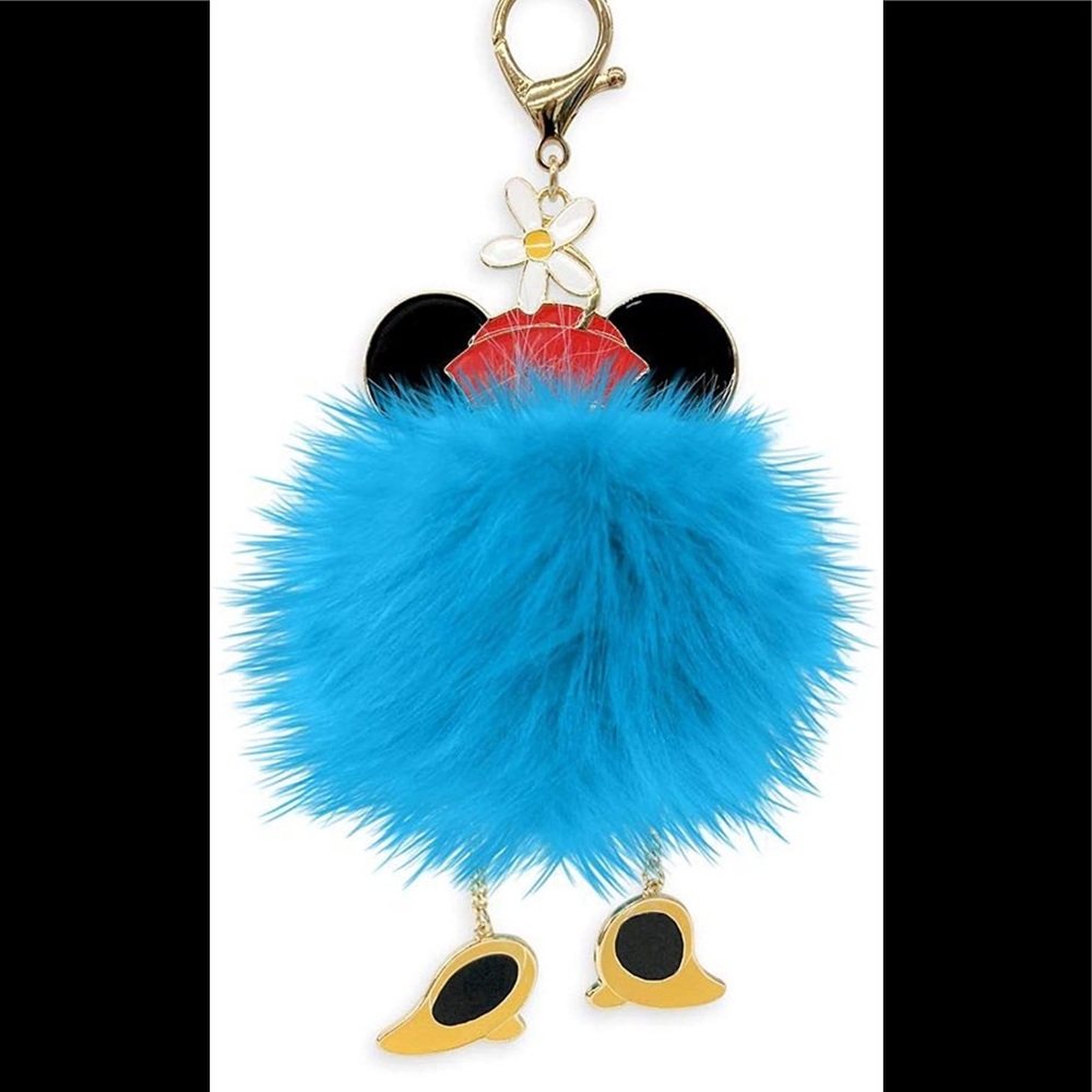 Minnie Mouse Pom Pom Flair Bag Charm